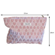 Cosmetic Bag for Women Clutch Bag Korean Make Up Pouch  Retro Makeup Organizer L - £48.19 GBP