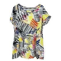 Lane Bryant t-shirt 14/16 womens graffiti print short sleeve tee plus si... - £19.13 GBP