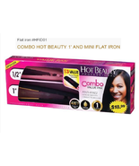 RED BY KISS HOT BEAUTY COMBO VALUE PAK CERAMIC FLAT IRON 1&quot;,1/2&quot; TRAVEL ... - $206.73 MXN