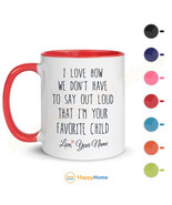 Personalized Accent Mug Gift for Mom &amp; Dad Mother&#39;s Day Father&#39;s Day Gif... - £20.08 GBP+