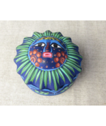 Vintage Clay Mecican Sun Trinket Box - $30.39