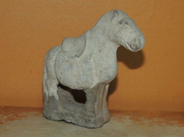 Chinese Mud War Horse 3.5&quot; Mudman Han Style warhorse Mud Man figure whit... - $2,495.70 MXN