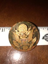 1-1/2&quot; Post WW2 U.S.Army Enlisted Hat Cap Domed Eagle Device Insignia N.... - $33.17