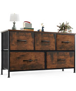 Organizer Storage 5 Compartment Closet MDF Wooden Chest of Drawers For B... - €109,62 EUR+