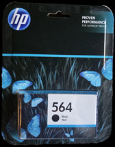NEW HP 564 Black Ink Cartridge OEM Genuine Authentic NEW IN PACKAGE 2017 - €7,84 EUR