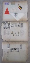 3 1910s Ohio Wesleyan University Scrapbook Pages Football + Baseball Ros... - £38.78 GBP