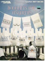 Bouquets for Fingertips Cross Stitch Leisure Arts Leaflet #927 Diane Brakefield - £3.50 GBP