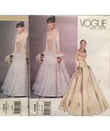 Vogue Bridal Original P928/2775 Off Shoulder Wedding Gown,Pleated Skirt,... - $35.00