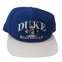 Duke Blue Devils Vintage 80s Adjustable Snapback Hat Baseball Cap MCAA C... - £15.58 GBP