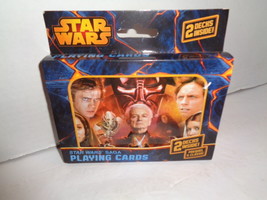 Star Wars saga Playing Cards, 2 Decks In Lithographed Tin, New - $4.99
