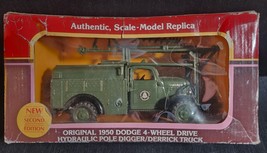 THE YORKSHIRE CO. 1950 DODGE 4WD HYDRAULIC POLE DIGGER  DERRICK TRUCK 1:... - $20.67
