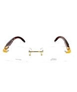 Porta Romana Model 1954- Gold Plated Frame with Burl Red Lacquered Wood - €419,03 EUR