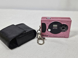 VIVITAR Mini Digital Camera 2007 Pink No Cord Clean Working Tested with Pouch - $14.95