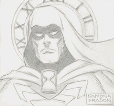 Ramona Fradon Signed JSA DC Comics Original Golden Age Art Sketch ~ Hourman - $197.99