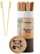 Bamboo Picks Cocktail Picks  Paddle Skewers  7 inch  Beige 100 pcs NEW - $16.36