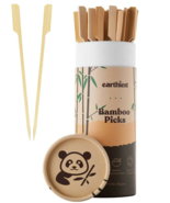 Bamboo Picks Cocktail Picks  Paddle Skewers  7 inch  Beige 100 pcs NEW - £12.86 GBP