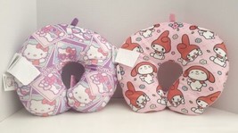 Hello Kitty &amp; My Melody Travel Comfort Pillow Sanrio Neck Northwest 12&quot;x13&quot; - £19.77 GBP