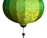Terrapin Trading Vietnamese Oriental Silk Bamboo Handcrafted Lantern Lam... - $28.61