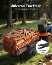 VEVOR Dump Trailer 1800 lbs 28 Cu. Ft Tow Behind Steel Garden Yard Trail... - $1,052.96 CAD