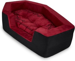 Bark N Bite Coffin Pet Bed By Dolls Home - Velvet, Coffin-Shaped Bed, Perfect F - $79.99