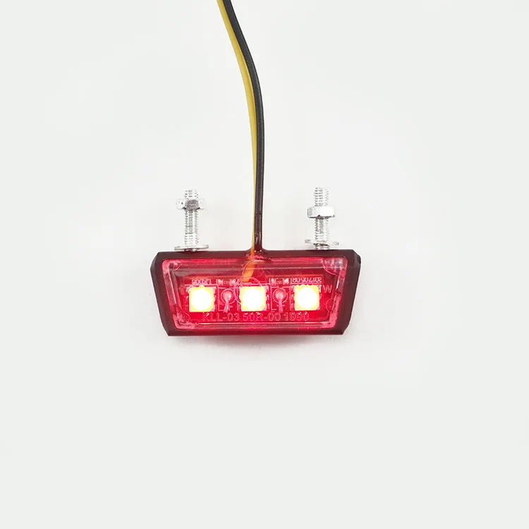 Motorcycle License Plate LED Light 12V Motorcycle License Plate Warning Light Un - £103.06 GBP
