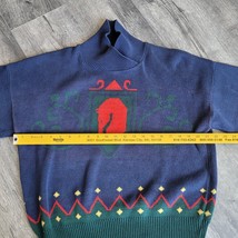 Pendleton Womens Horse Crest Mock Turtleneck Sweater Blue Red Green Size... - $24.74