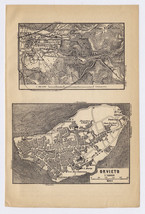 1904 Original Antique City Map Of Orvieto / Terni / Italy - £21.18 GBP