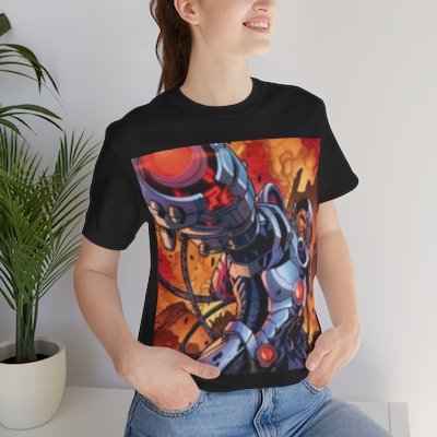 Futuristic Hero Fashion: Exclusive Cyborg Tee dc shirt
