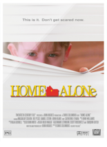 1990 Home Alone Movie Poster Print Kevin Macaulay Culkin Wet Bandits  - £5.57 GBP