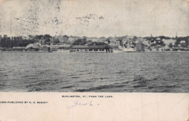 Burlington Vermont Vt~From The LAKE~1905 C H Bessey Published Postcard - £5.08 GBP