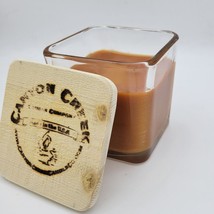 NEW Canyon Creek Candle Company 14oz Cube jar PECAN &amp; PRALINE scented Handmade! - £22.00 GBP