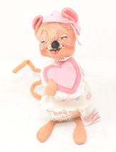 Vintage 1993 Annalee Dolls Valentine’s Day Girl Mouse Heart Ribbon Mice - $27.72