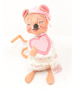 Vintage 1993 Annalee Dolls Valentine’s Day Girl Mouse Heart Ribbon Mice - $37.91 CAD