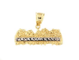 The last supper Unisex Charm 10kt Yellow and White Gold 386034 - £70.97 GBP