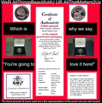 1999 P Proof Dollar OGP Plus 1999 D Very Lightly Toned - $15.00