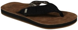 Sanuk Flip Flops Fraid Not Soft Top Suede Footbed Men&#39;s Comfort Sandals ... - £43.16 GBP