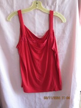 Red Lace Trimmed Camisole Top Size XL - £6.37 GBP