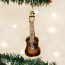Old World Christmas Guitar Glass Musical Instrument Christmas Ornament 38010 - £13.22 GBP