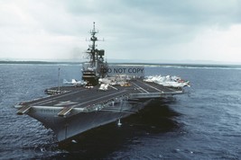 Uss Midway (CV-41) Aircraft Carrier Offshore 4X6 Glossy Photo Postcard - £5.20 GBP
