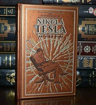 NEW Autobiography of Nikola Tesla and Other Works Leather Bound Ribbon Hardcover - £26.58 GBP