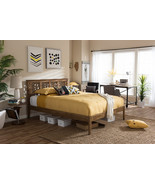 Vinicio Tree Branch Inspired Walnut Wood Queen Size Platform Bed  - $12,474.22 MXN