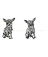 Chihuahua Dog Grillie Auto Truck Car Grille Ornament Antiqued Nickel Or ... - £47.17 GBP