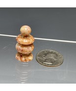 Marble Onyx Stone BISHOP Chess Piece Game Hand Carved Miniature 1&quot; - $28.37 CAD