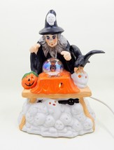 Prettique Collectibles Samantha The Witch Ceramic Lighted Figurine Halloween VTG - £27.96 GBP