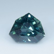 Beautiful Natural Teal Sapphire | Modified Trillion Cut |  6.75x5.60 mm | 1.19 C - £647.47 GBP