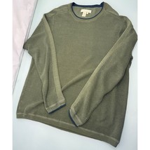 The Territory Ahead Men Knit Sweater Green Ramie Cotton Pullover Large L - £19.39 GBP