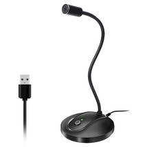 Usb Microphone, Computer Pc Microphone With Mute Button For Streaming, P... - £28.66 GBP