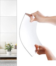 Sldiywow Acrylic Full Length Wall Mirror Tiles, 12 Inch X 4Pcs, Home Wall Decor - £30.36 GBP