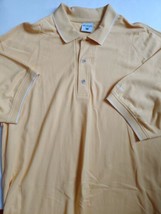 Columbia Sportswear Company Men&#39;s Short Sleeve Polo Shirt Size L Yellow Cotton - £15.68 GBP