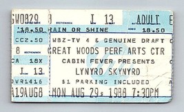 Lynyrd Skynyrd Concert Ticket Stub August 29 1988 Mansfield Massachusetts - $24.74